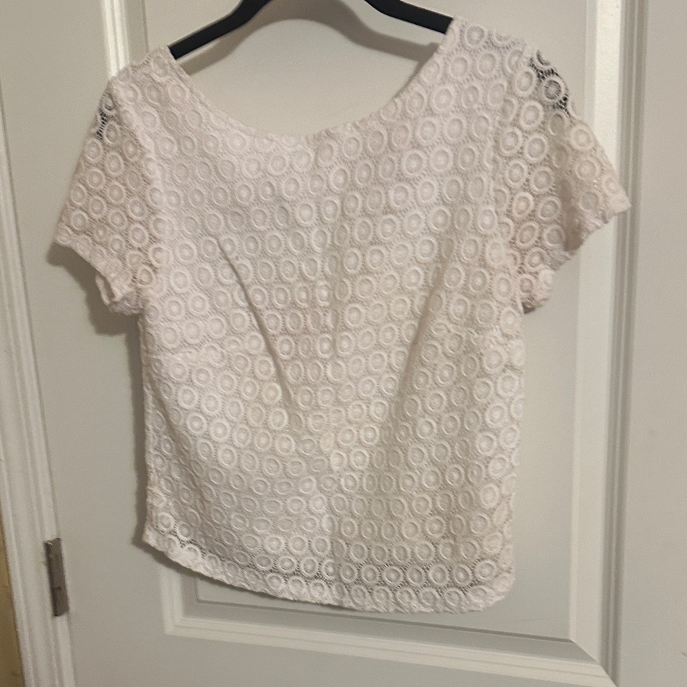 Lilly Pulitzer Cream Lace Blouse